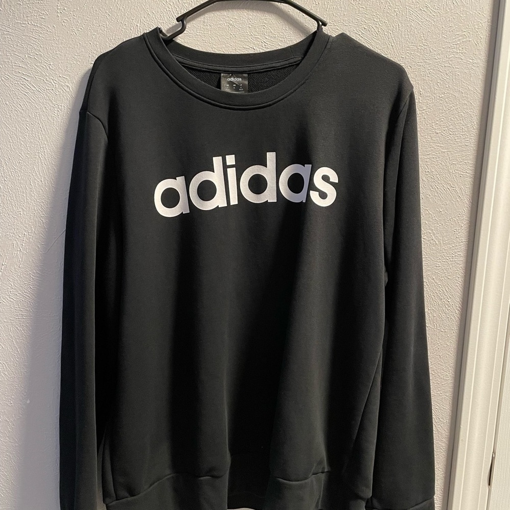 Black Adidas Crewneck Sweatshirt